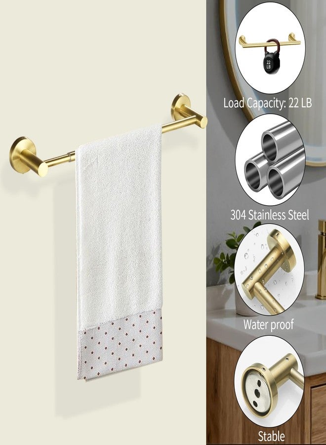 YIHAOSSING Towel Racks for Bathroom,Adjustable Single Towel Bar(16inch-25.5inch) Sturdy and Rustproof Towel Bar Wall Mounted for Bathroom Kitchen Washroom (A-Gold) - Image 2